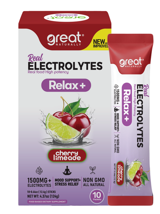 Real Electrolytes RELAX+ Cherry Limeade 10ct Packets