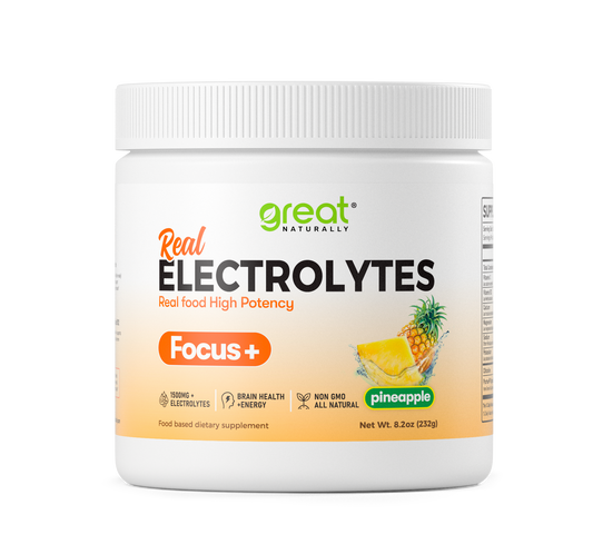 Real Electrolytes FOCUS+ Pineapple 274g POWDER