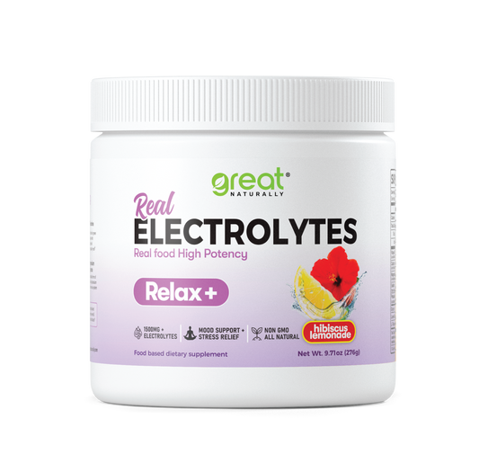 Real Electrolytes RELAX+ Hibiscus Lemonade 274g POWDER