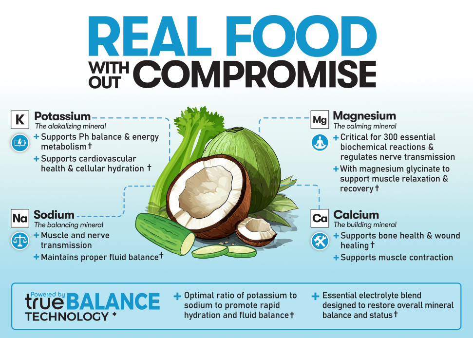 Real Electrolytes HYDRATION+ Strawberry Lemonade 276g POWDER