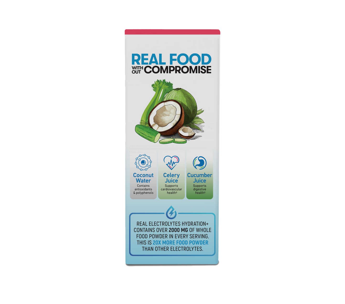Real Electrolytes HYDRATION+ Strawberry Lemonade 10Ct PACKETS