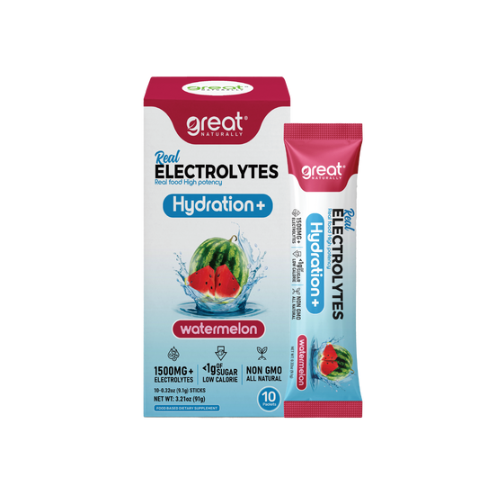 Real Electrolytes HYDRATION+ Watermelon 10Ct PACKETS
