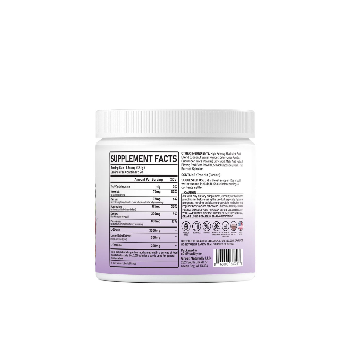 Real Electrolytes RELAX+ Cherry Limeade 274g POWDER