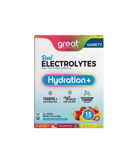 Real Electrolytes HYDRATION+ Variety 15ct Packets