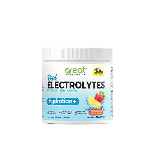 Real Electrolytes HYDRATION+ Strawberry Lemonade 276g POWDER