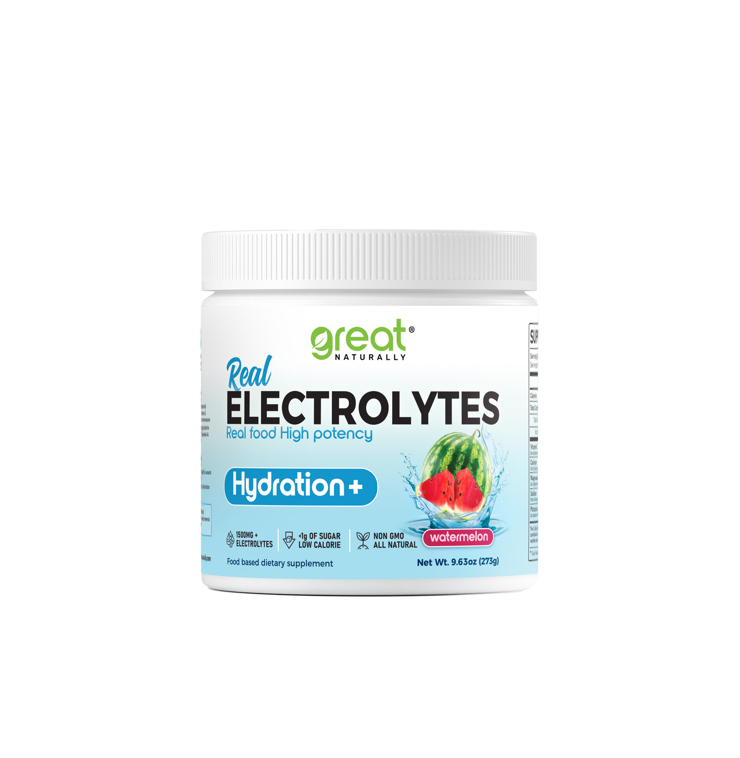 Real Electrolytes HYDRATION+ Watermelon 273g POWDER